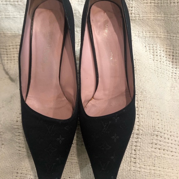 Louis Vuitton Suede Black heels shoe size 36 - Picture 3 of 13